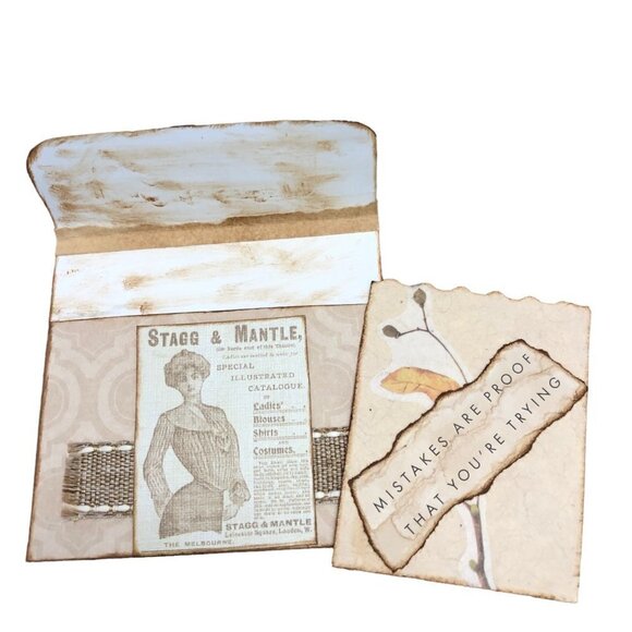 Hand Crafted by Me Lot of 4 Travel Related for Junk Journal / Scrapbooking - Picture 7 of 8